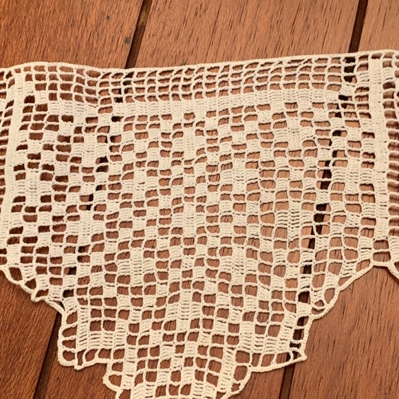 Lace Trim Handmade White Antique - Picture 4 of 10